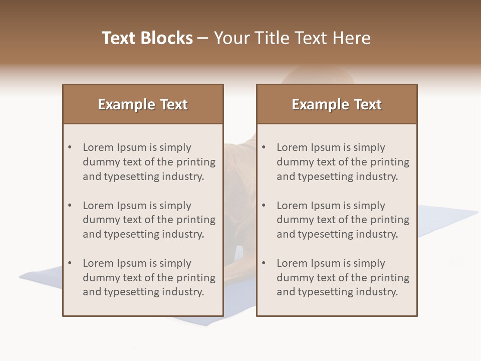 Play Bow Gold Pedigree PowerPoint Template