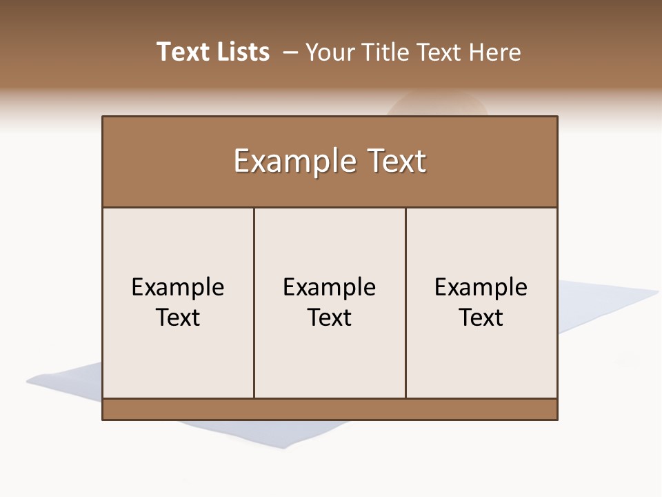 Play Bow Gold Pedigree PowerPoint Template