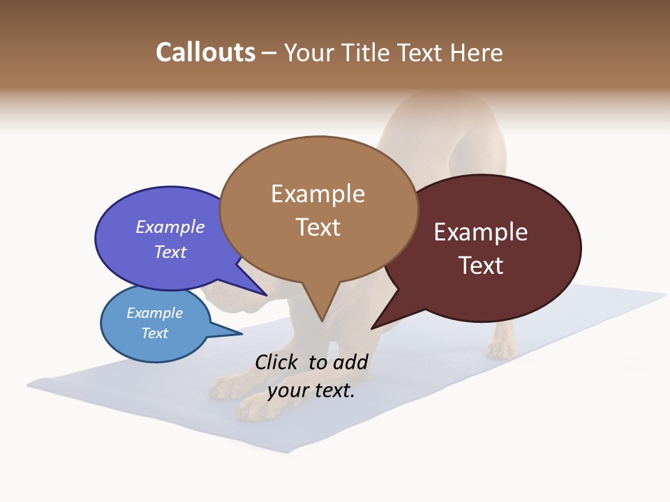 Play Bow Gold Pedigree PowerPoint Template