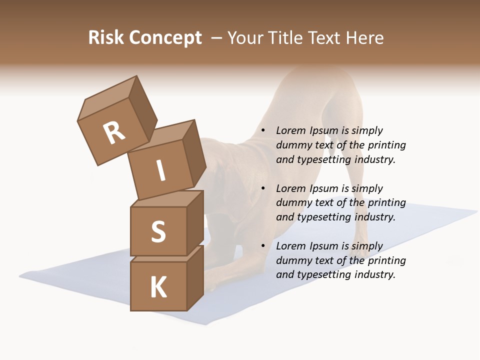 Play Bow Gold Pedigree PowerPoint Template