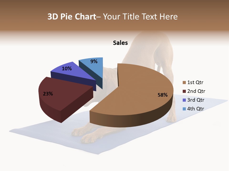 Play Bow Gold Pedigree PowerPoint Template