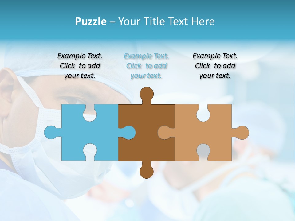 Hospital Attentive Face PowerPoint Template