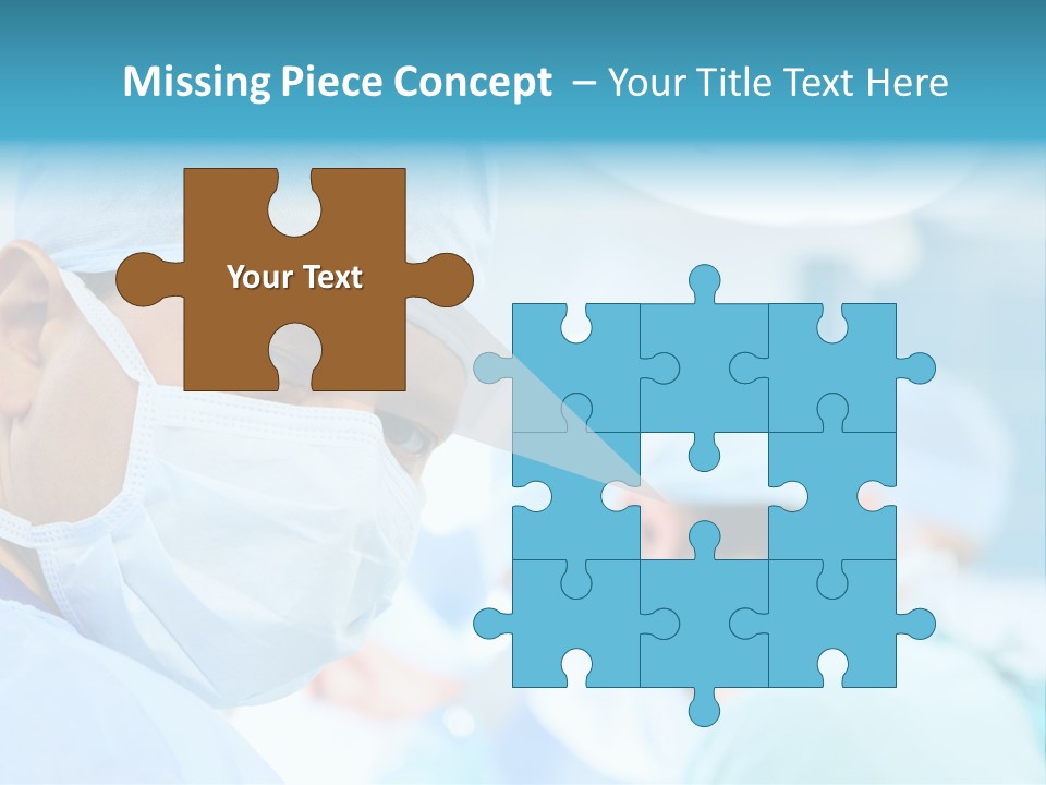 Hospital Attentive Face PowerPoint Template