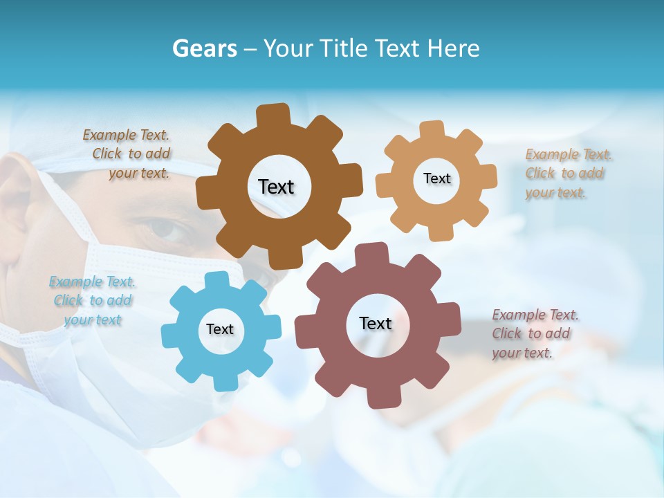 Hospital Attentive Face PowerPoint Template