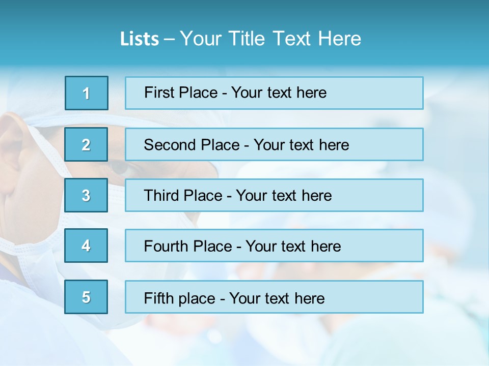 Hospital Attentive Face PowerPoint Template
