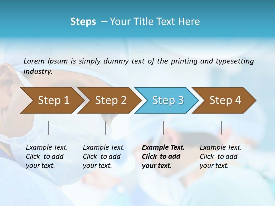 Hospital Attentive Face PowerPoint Template