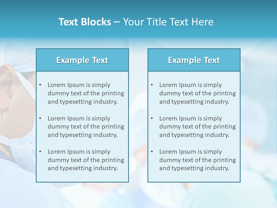 Hospital Attentive Face PowerPoint Template