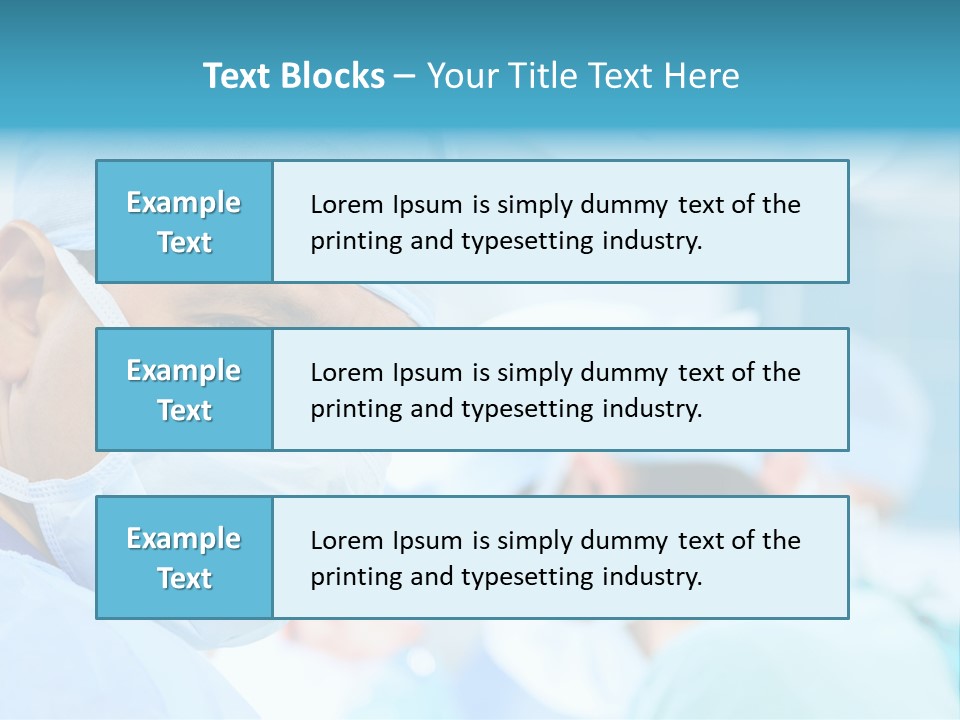 Hospital Attentive Face PowerPoint Template