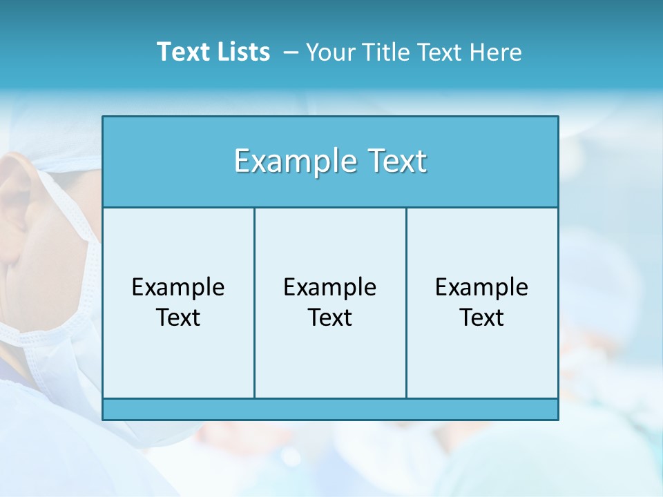 Hospital Attentive Face PowerPoint Template