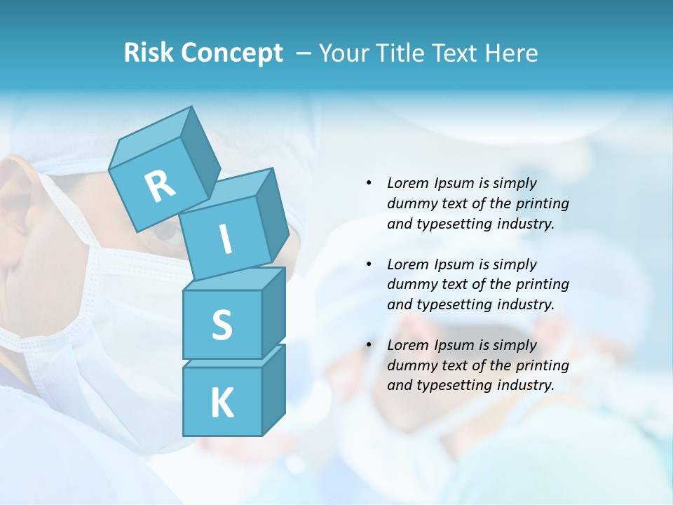 Hospital Attentive Face PowerPoint Template
