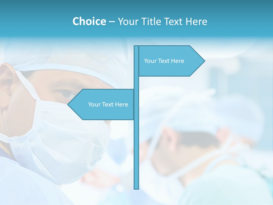 Hospital Attentive Face PowerPoint Template