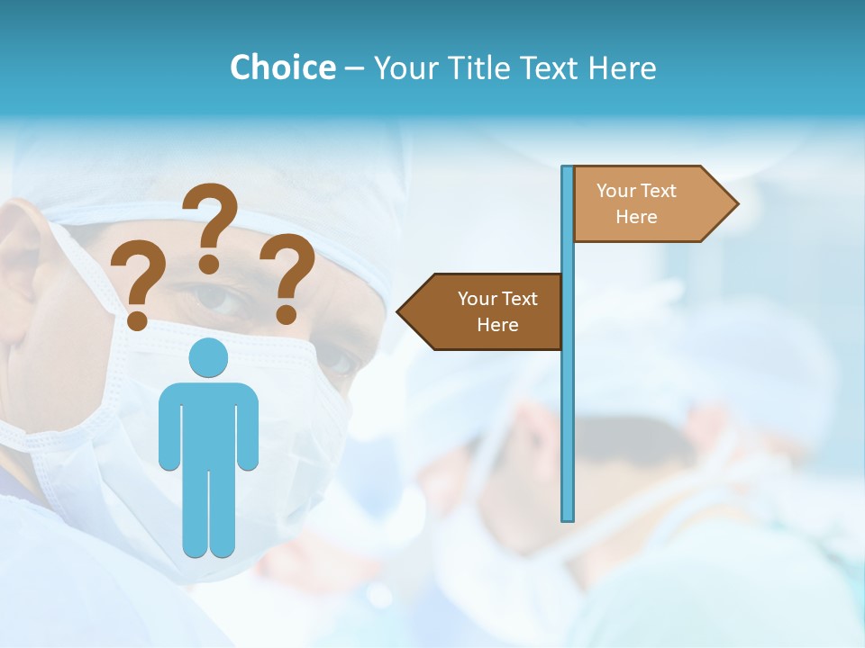 Hospital Attentive Face PowerPoint Template