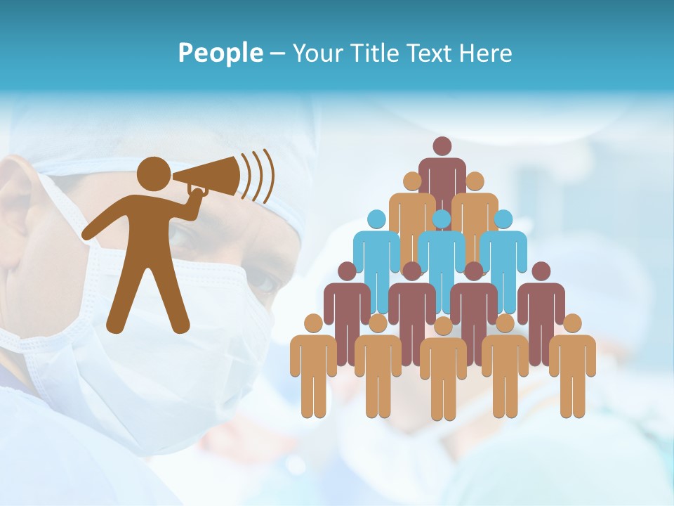 Hospital Attentive Face PowerPoint Template