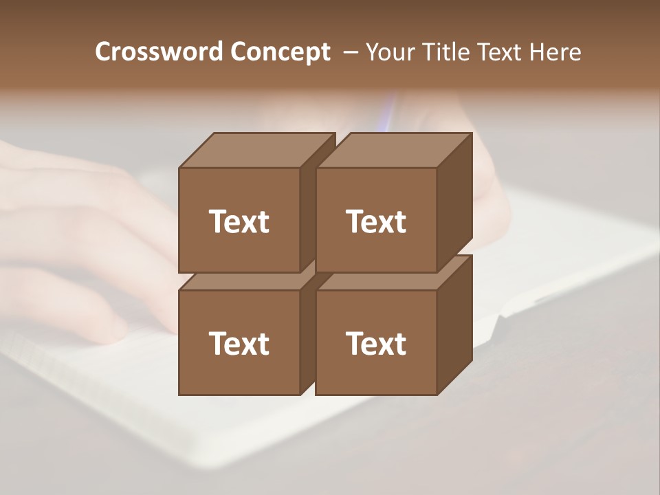 A Person Writing On A Notebook With A Pen PowerPoint Template