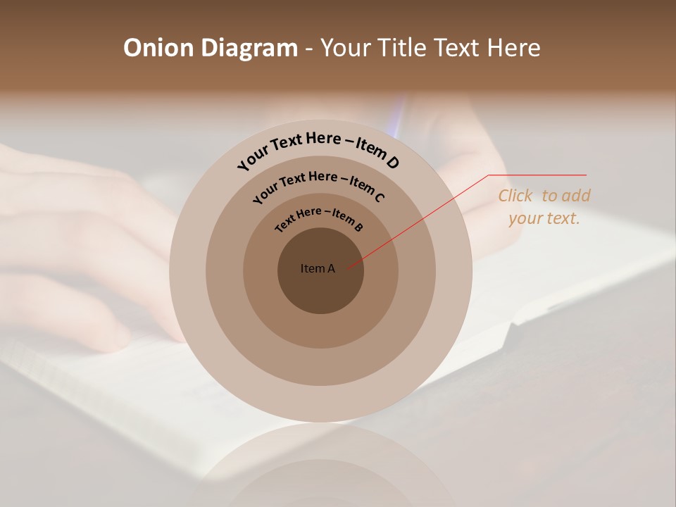 A Person Writing On A Notebook With A Pen PowerPoint Template