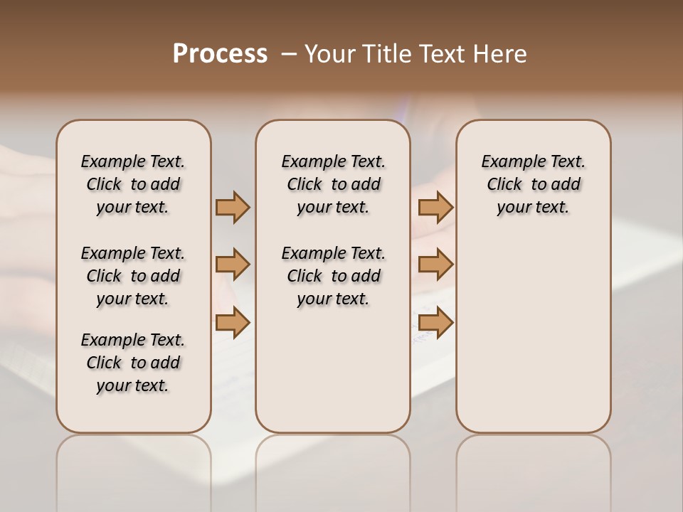 A Person Writing On A Notebook With A Pen PowerPoint Template