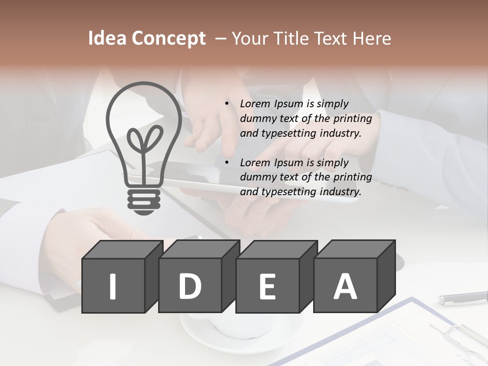 Leadership Gadget Business PowerPoint Template