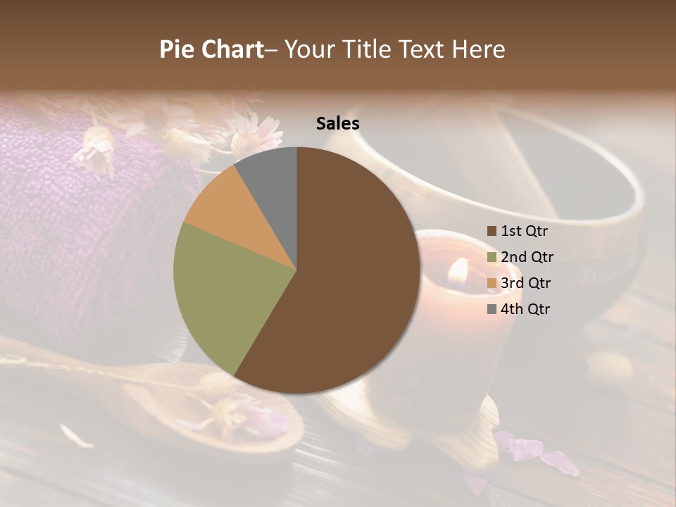 Beauty Body Violet Sea Salt PowerPoint Template