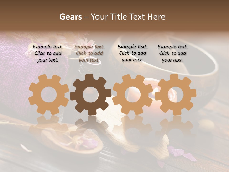 Beauty Body Violet Sea Salt PowerPoint Template