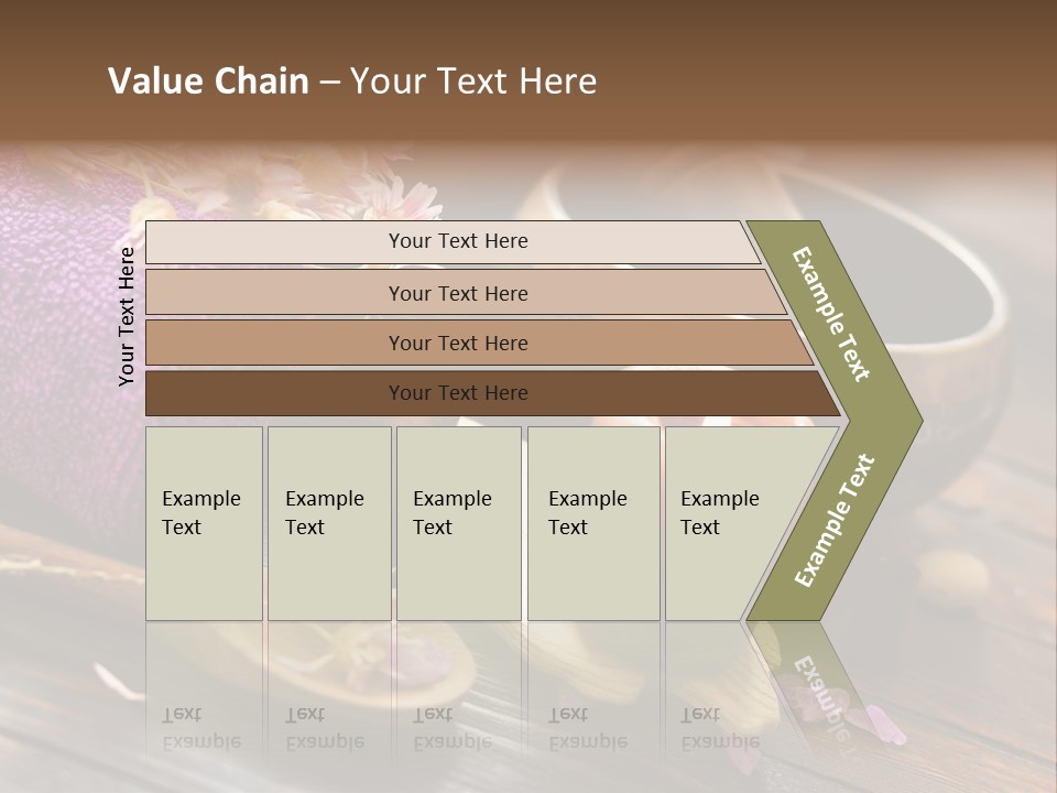 Beauty Body Violet Sea Salt PowerPoint Template