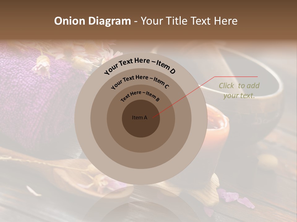 Beauty Body Violet Sea Salt PowerPoint Template