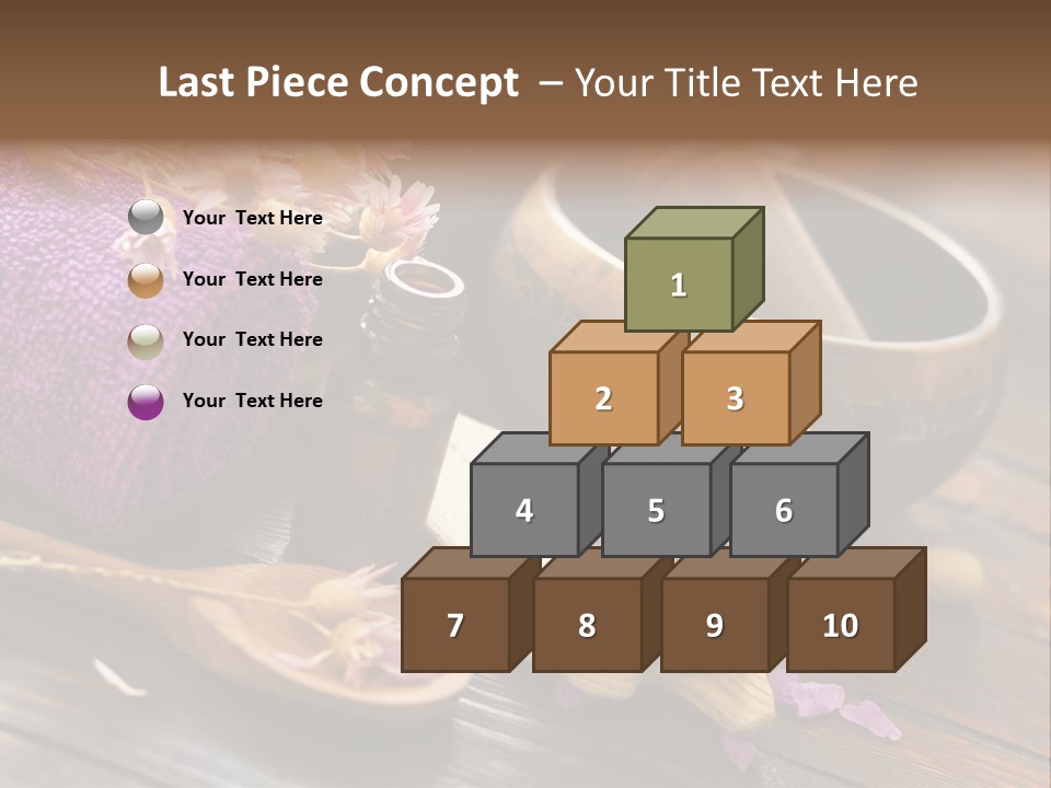 Beauty Body Violet Sea Salt PowerPoint Template