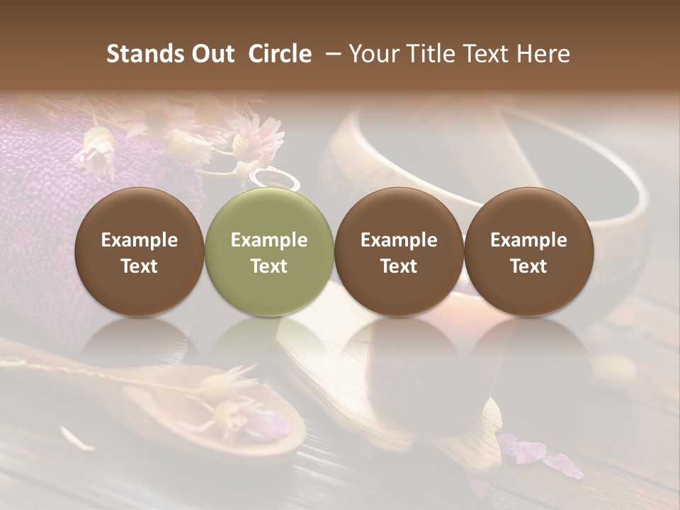 Beauty Body Violet Sea Salt PowerPoint Template