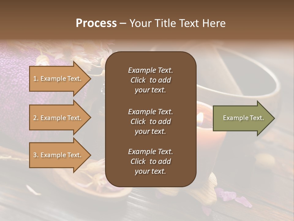 Beauty Body Violet Sea Salt PowerPoint Template