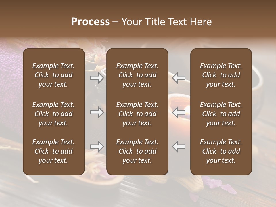 Beauty Body Violet Sea Salt PowerPoint Template