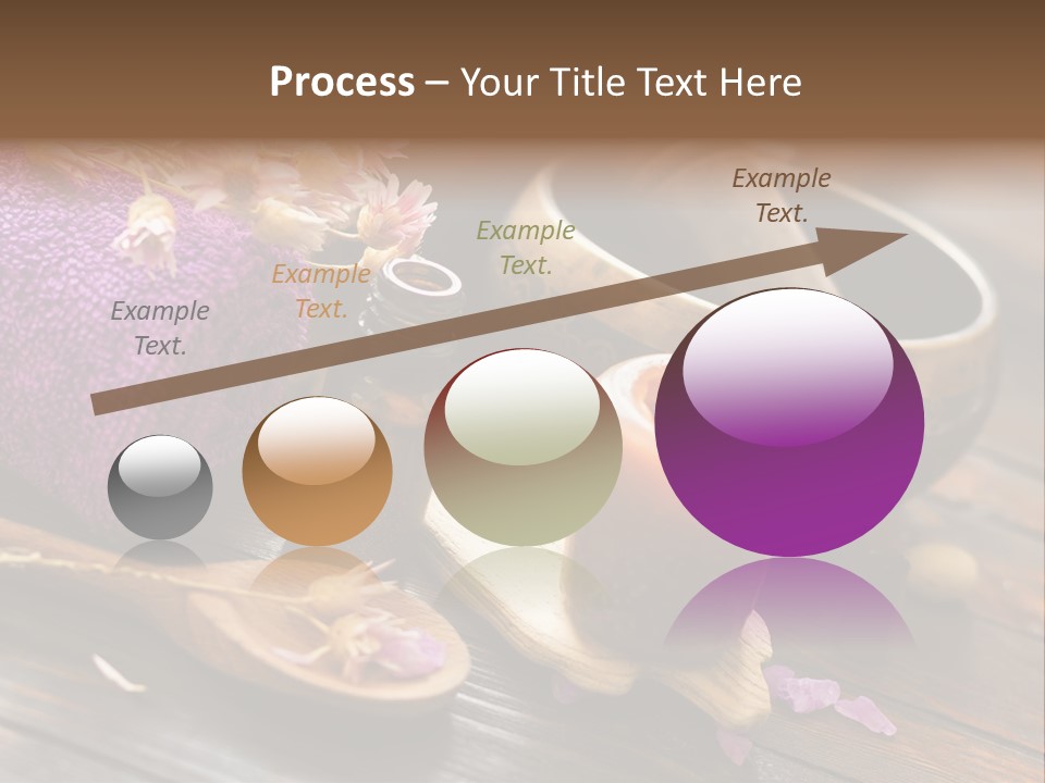 Beauty Body Violet Sea Salt PowerPoint Template