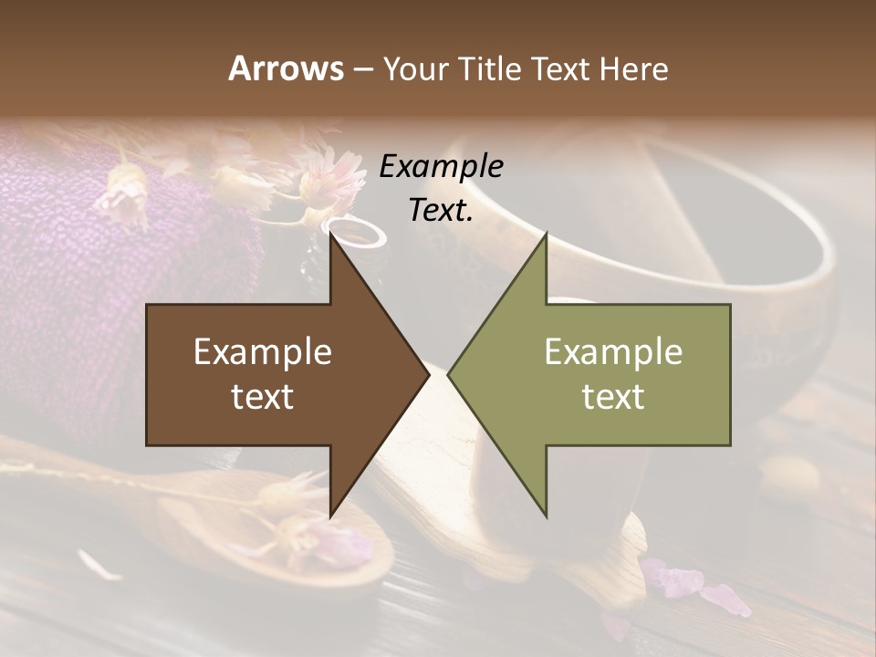 Beauty Body Violet Sea Salt PowerPoint Template