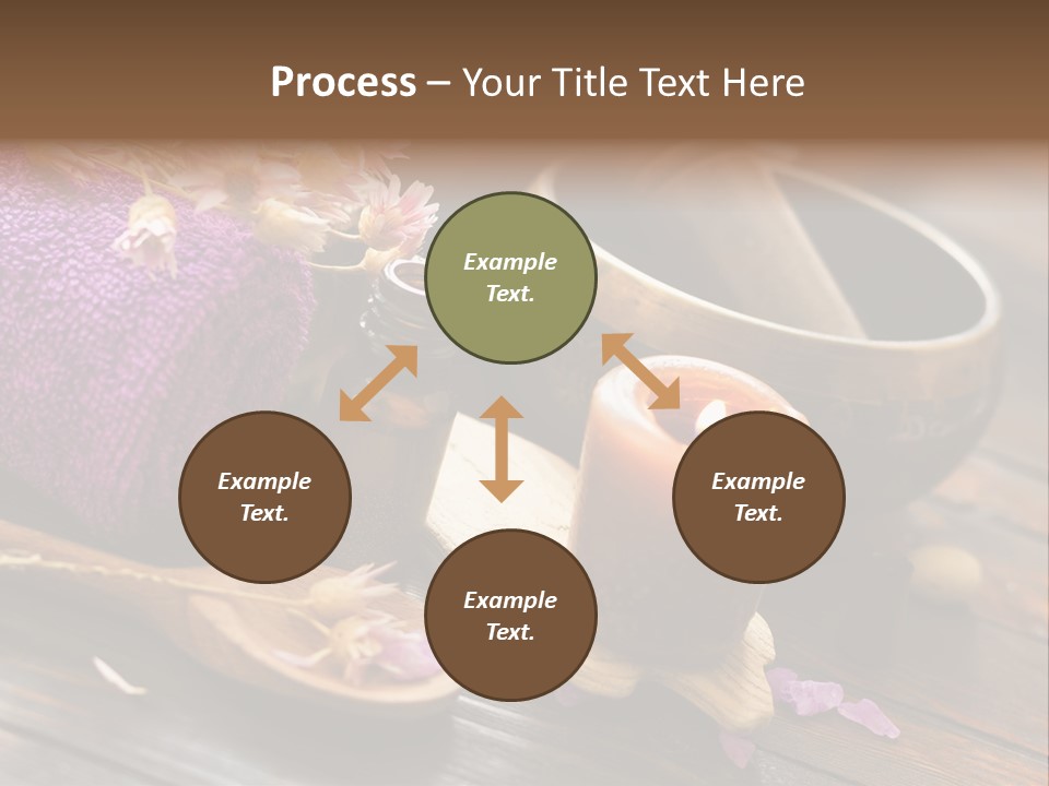 Beauty Body Violet Sea Salt PowerPoint Template