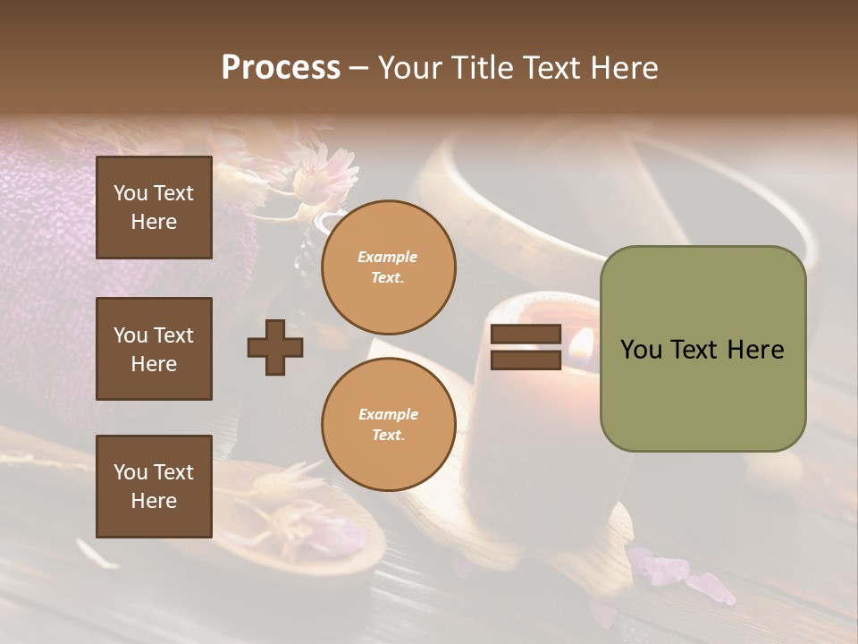 Beauty Body Violet Sea Salt PowerPoint Template