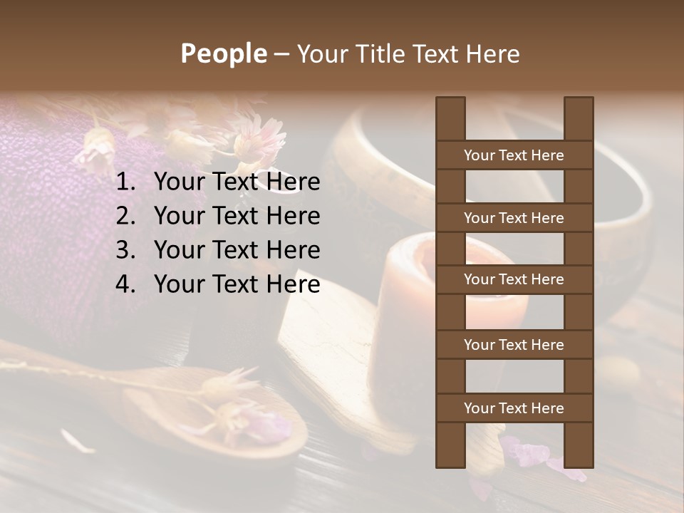 Beauty Body Violet Sea Salt PowerPoint Template