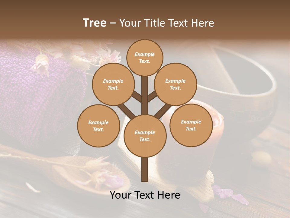 Beauty Body Violet Sea Salt PowerPoint Template