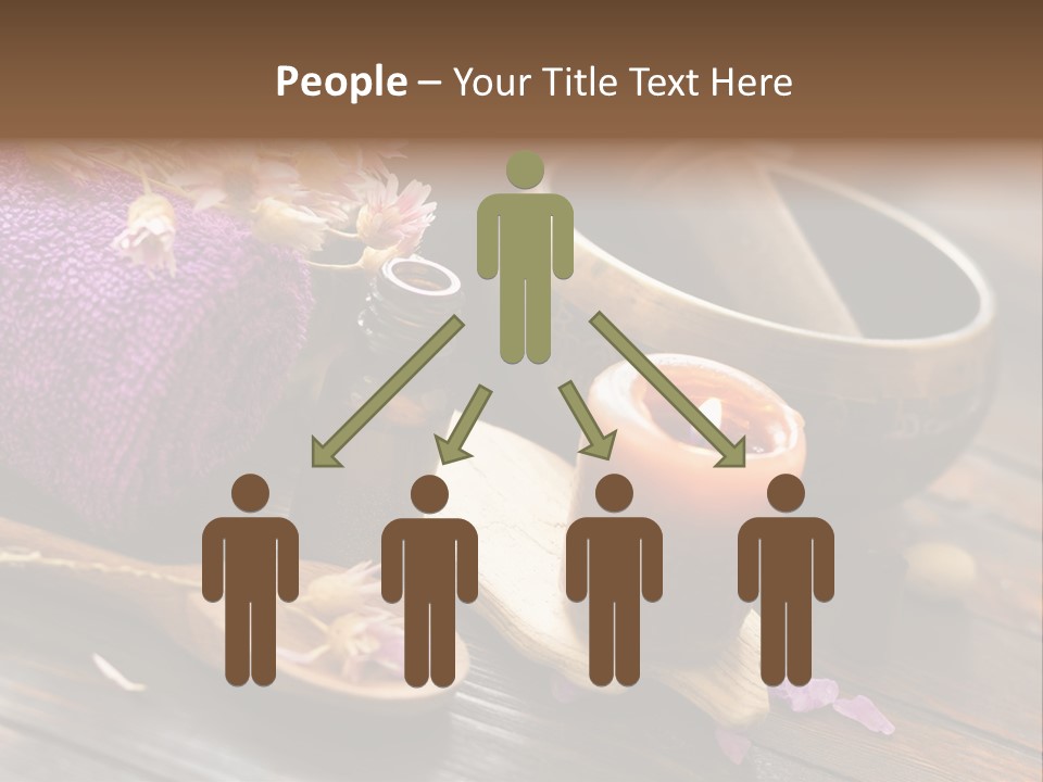 Beauty Body Violet Sea Salt PowerPoint Template