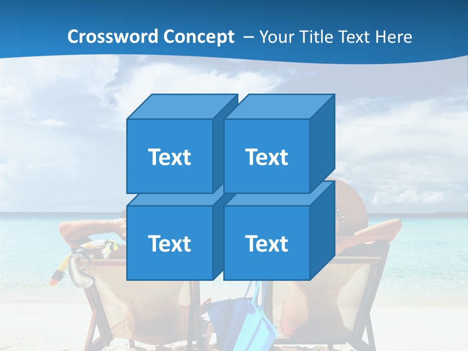 South Male Atoll Travel Tan PowerPoint Template