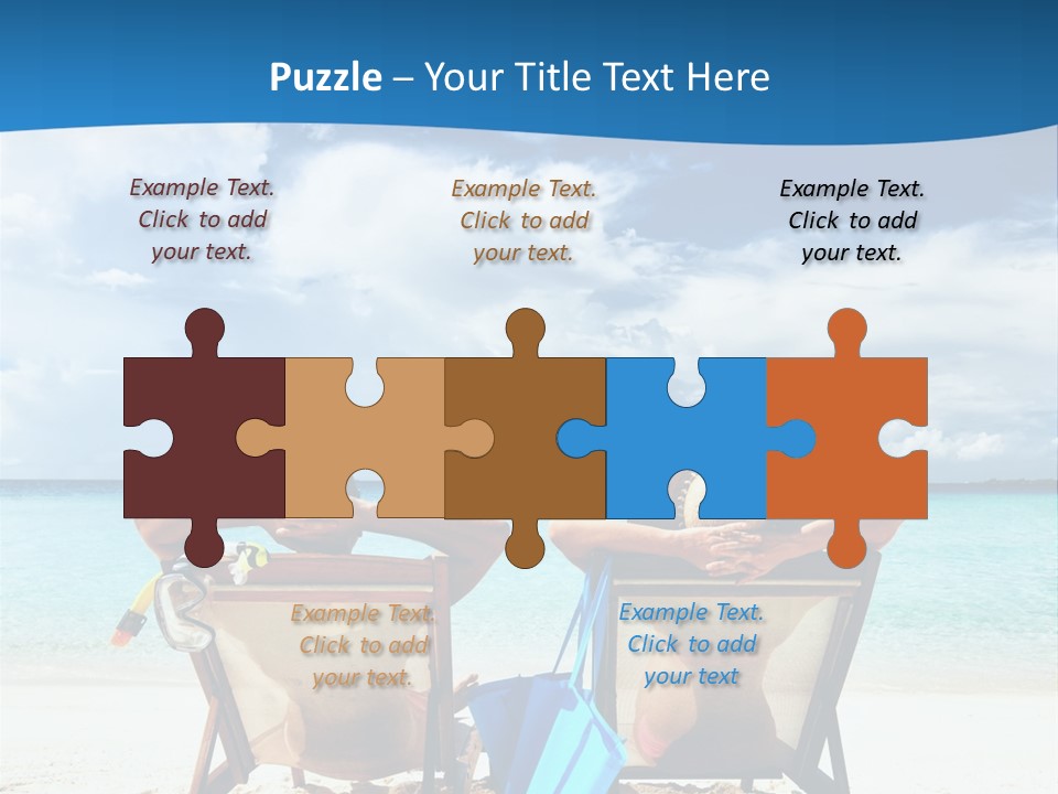 South Male Atoll Travel Tan PowerPoint Template