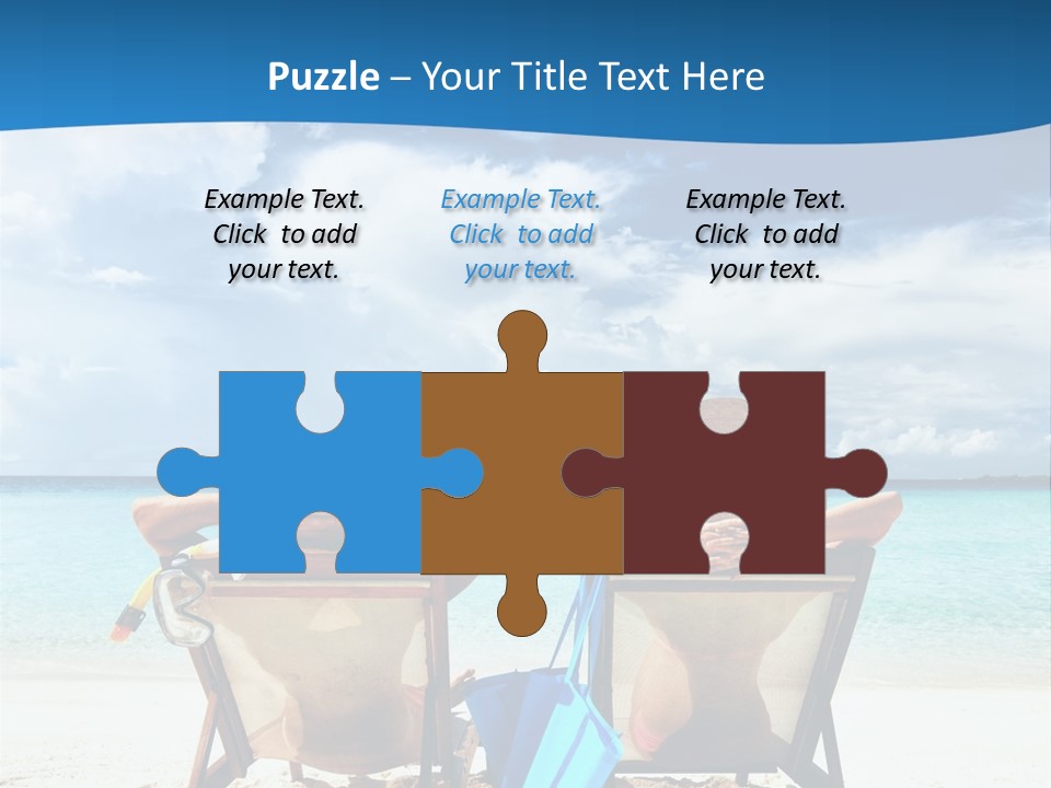 South Male Atoll Travel Tan PowerPoint Template