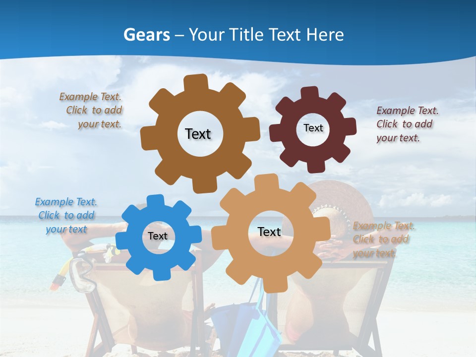 South Male Atoll Travel Tan PowerPoint Template