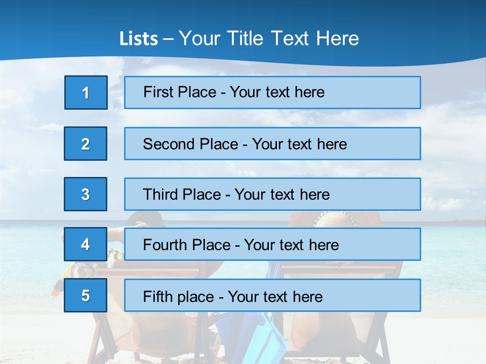 South Male Atoll Travel Tan PowerPoint Template