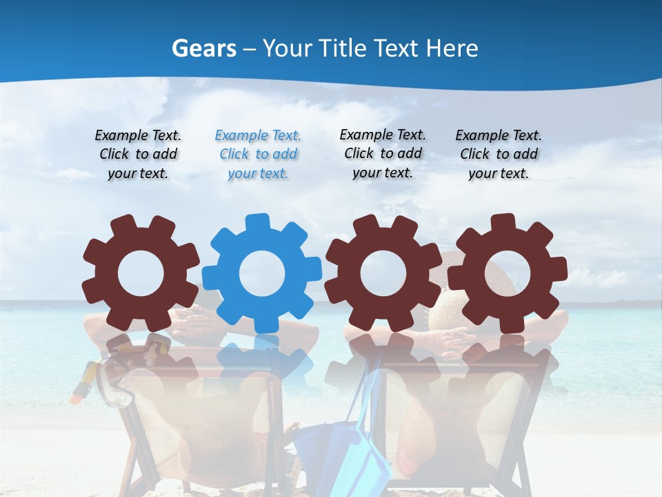 South Male Atoll Travel Tan PowerPoint Template