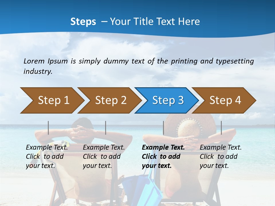 South Male Atoll Travel Tan PowerPoint Template