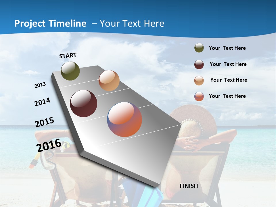 South Male Atoll Travel Tan PowerPoint Template