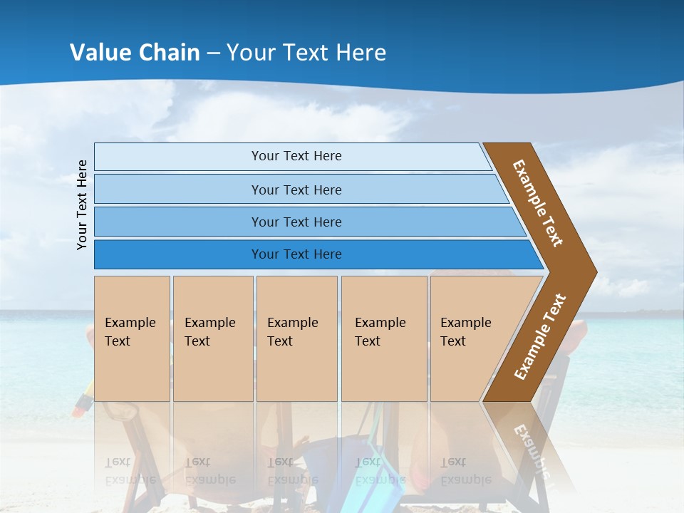 South Male Atoll Travel Tan PowerPoint Template