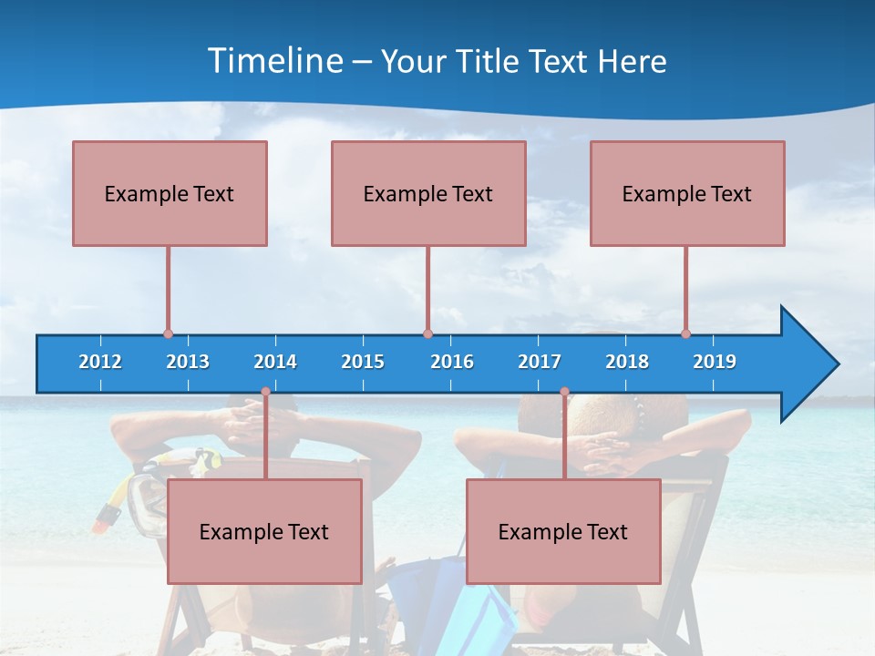 South Male Atoll Travel Tan PowerPoint Template
