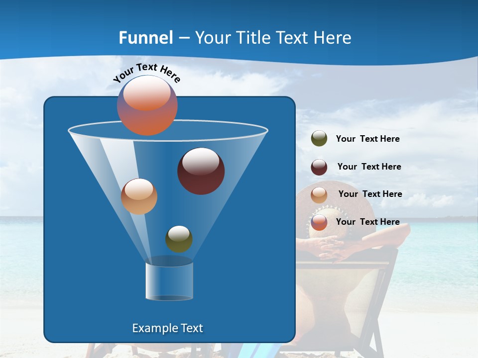 South Male Atoll Travel Tan PowerPoint Template