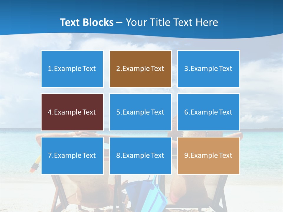 South Male Atoll Travel Tan PowerPoint Template