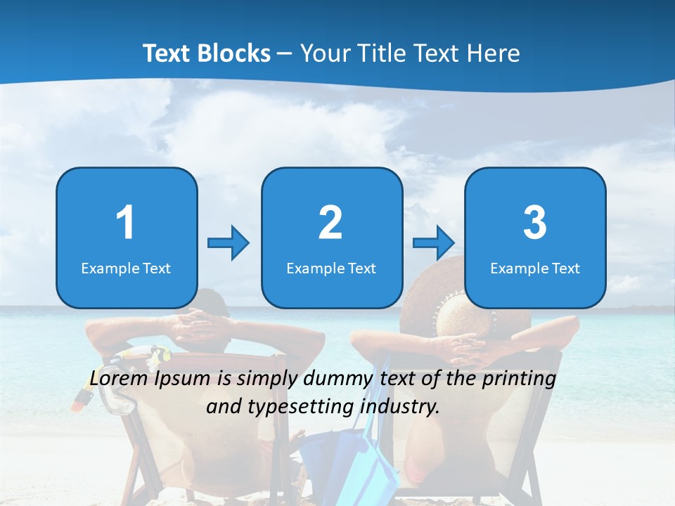 South Male Atoll Travel Tan PowerPoint Template