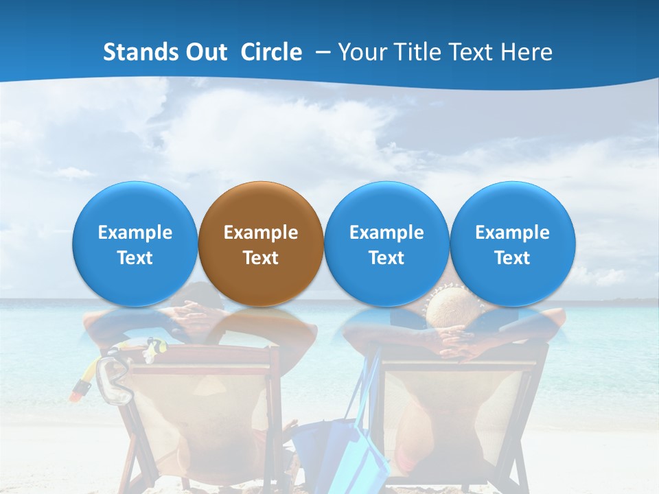 South Male Atoll Travel Tan PowerPoint Template